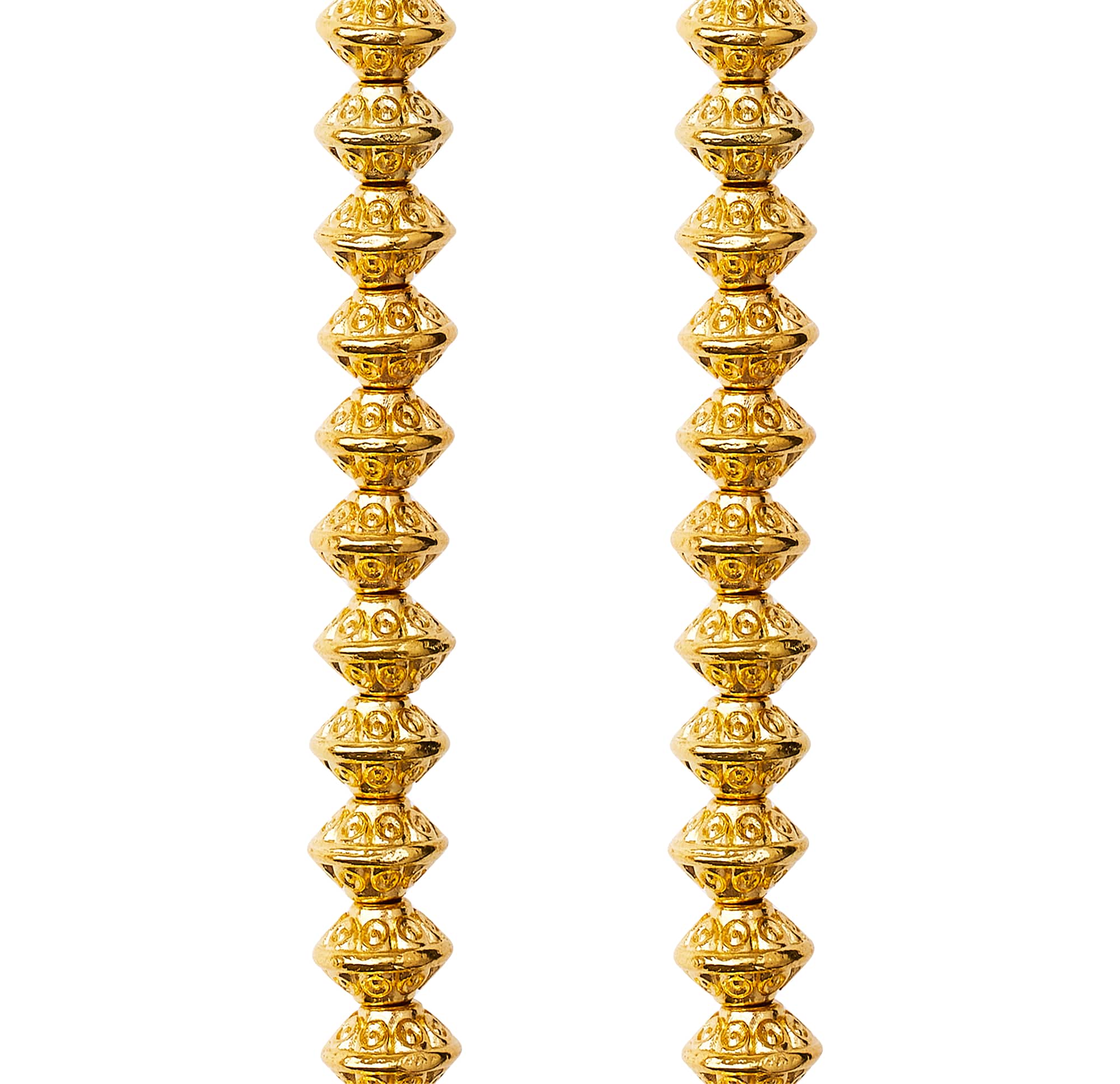 Gold Spot Rondelle Beads, 6mm by Bead Landing™